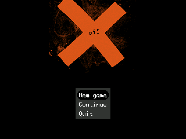 The main menu of the game OFF